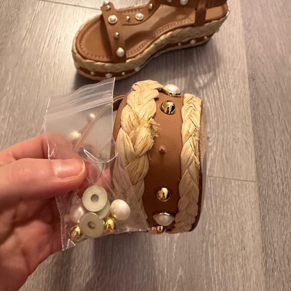 stuart weitzman espadrille platform wedge sandal - Picture 3 of 7